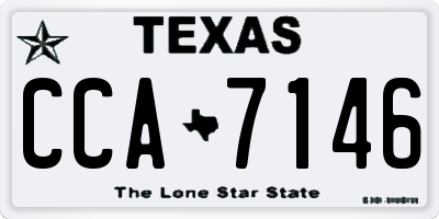 TX license plate CCA7146