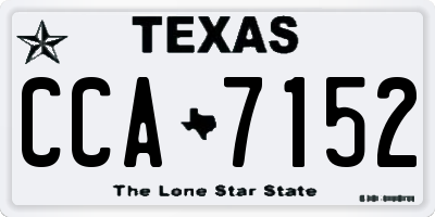 TX license plate CCA7152