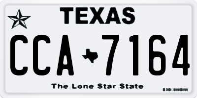 TX license plate CCA7164