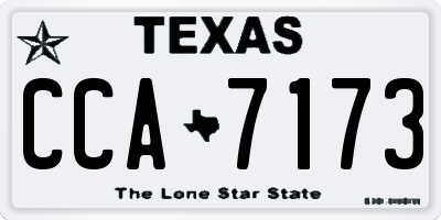 TX license plate CCA7173