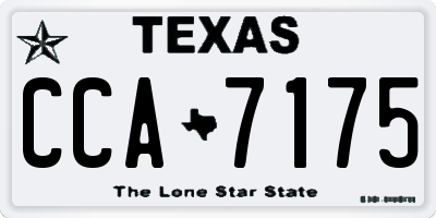 TX license plate CCA7175