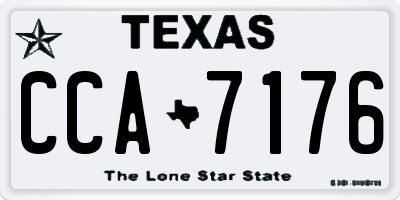 TX license plate CCA7176
