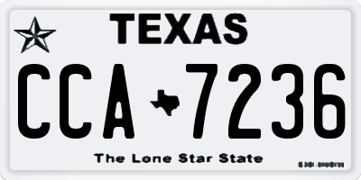 TX license plate CCA7236