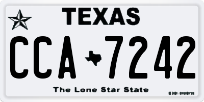 TX license plate CCA7242