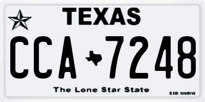 TX license plate CCA7248