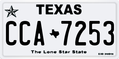 TX license plate CCA7253