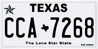 TX license plate CCA7268