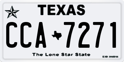 TX license plate CCA7271