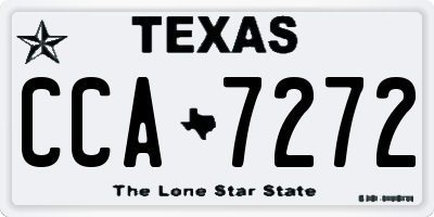 TX license plate CCA7272