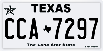 TX license plate CCA7297