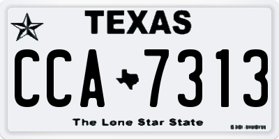 TX license plate CCA7313