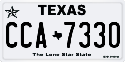 TX license plate CCA7330
