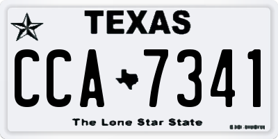 TX license plate CCA7341