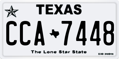 TX license plate CCA7448