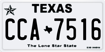 TX license plate CCA7516