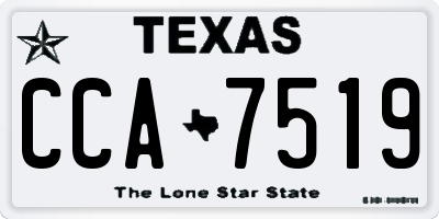 TX license plate CCA7519