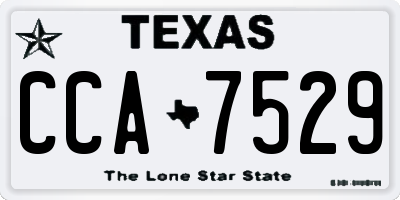 TX license plate CCA7529