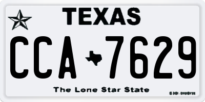 TX license plate CCA7629