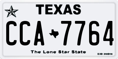 TX license plate CCA7764