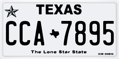 TX license plate CCA7895