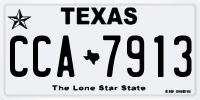 TX license plate CCA7913