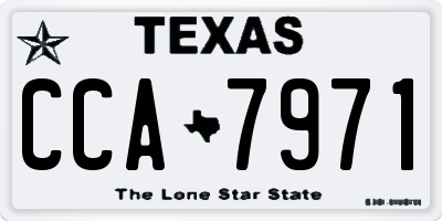 TX license plate CCA7971