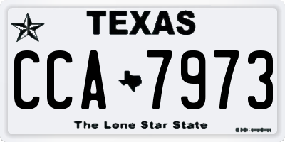 TX license plate CCA7973