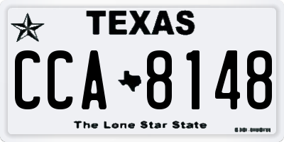 TX license plate CCA8148