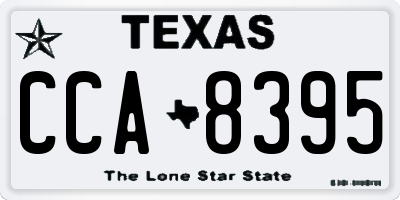 TX license plate CCA8395