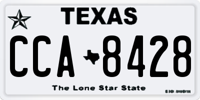 TX license plate CCA8428