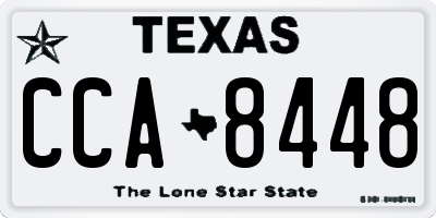 TX license plate CCA8448