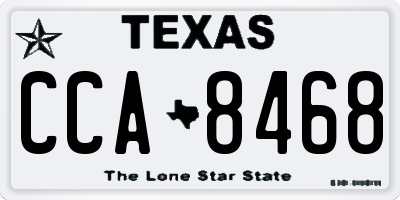 TX license plate CCA8468