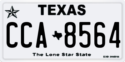 TX license plate CCA8564