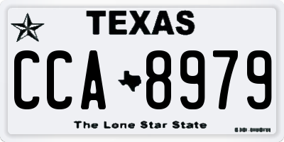 TX license plate CCA8979