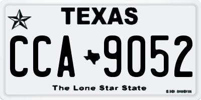 TX license plate CCA9052