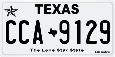 TX license plate CCA9129