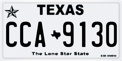 TX license plate CCA9130
