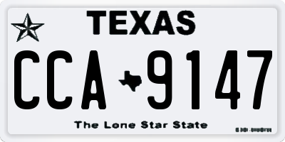 TX license plate CCA9147