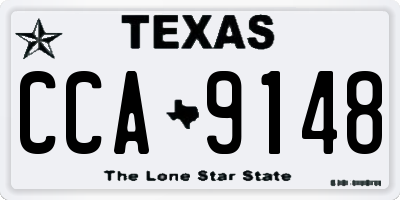 TX license plate CCA9148