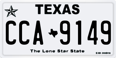 TX license plate CCA9149
