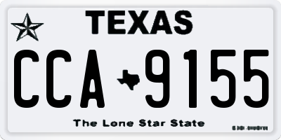 TX license plate CCA9155