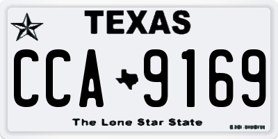 TX license plate CCA9169