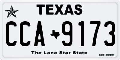 TX license plate CCA9173