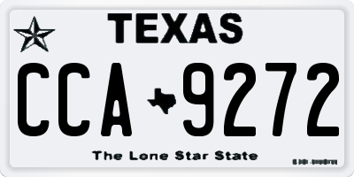 TX license plate CCA9272