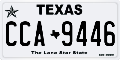 TX license plate CCA9446
