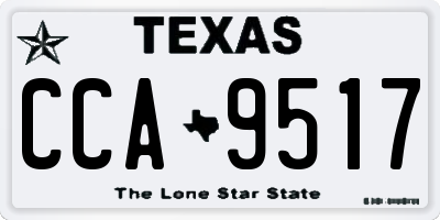 TX license plate CCA9517