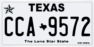 TX license plate CCA9572