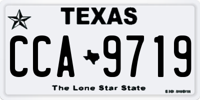 TX license plate CCA9719