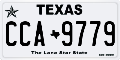 TX license plate CCA9779