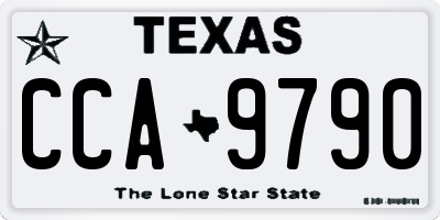 TX license plate CCA9790